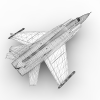 MIG 31战斗机-飞机-军事飞机-VR/AR模型-3D城