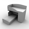书桌床-家居-桌椅-VR/AR模型-3D城