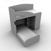 书桌床-家居-桌椅-VR/AR模型-3D城
