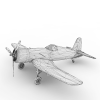 战斗机-飞机-军事飞机-VR/AR模型-3D城