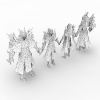 诛仙角色-角色人体-角色-VR/AR模型-3D城