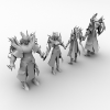 诛仙角色-角色人体-角色-VR/AR模型-3D城