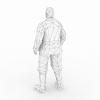 部队军人-角色人体-男人-VR/AR模型-3D城