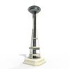西雅图太空针-建筑-基础设施-VR/AR模型-3D城