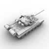 T-80坦克-汽车-军事汽车-VR/AR模型-3D城