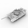T-80坦克-汽车-军事汽车-VR/AR模型-3D城