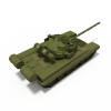 T-80坦克-汽车-军事汽车-VR/AR模型-3D城