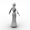 蒙古女-角色人体-角色-VR/AR模型-3D城