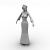 蒙古女-角色人体-角色-VR/AR模型-3D城