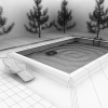 游泳池-建筑-住宅-VR/AR模型-3D城