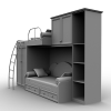 组合床-家居-床-VR/AR模型-3D城