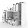 组合床-家居-床-VR/AR模型-3D城