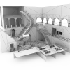 迷宫城堡-建筑-科幻-VR/AR模型-3D城