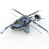 16095 飞鸟直升机-飞机-军事飞机-VR/AR模型-3D城