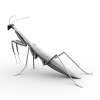Praying Mantis-动植物-昆虫-VR/AR模型-3D城