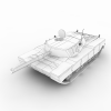 T80坦克-汽车-军事汽车-VR/AR模型-3D城