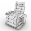高级扶手椅-家居-沙发-VR/AR模型-3D城