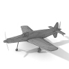 飞机-飞机-军事飞机-VR/AR模型-3D城
