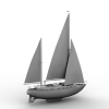 游艇船-船舶-轮船-VR/AR模型-3D城