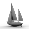 游艇船-船舶-轮船-VR/AR模型-3D城