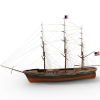 商船帆船-船舶-客船-VR/AR模型-3D城