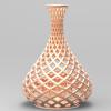 网格镂空花瓶-艺术-3D打印模型-3D城