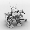 SD高达-角色人体-角色-VR/AR模型-3D城