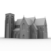教堂-建筑-基础设施-VR/AR模型-3D城