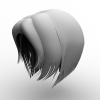 卡通风格发型-角色人体-角色-VR/AR模型-3D城