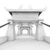 赤壁建筑桥-建筑-古建筑-VR/AR模型-3D城
