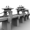 赤壁建筑桥-建筑-古建筑-VR/AR模型-3D城