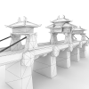 赤壁建筑桥-建筑-古建筑-VR/AR模型-3D城