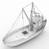 钓鱼船-船舶-轮船-VR/AR模型-3D城