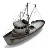 钓鱼船-船舶-轮船-VR/AR模型-3D城
