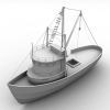钓鱼船-船舶-轮船-VR/AR模型-3D城