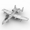 A-10 Thunderbolt-飞机-军事飞机-VR/AR模型-3D城