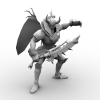 怪物战士-角色人体-角色-VR/AR模型-3D城