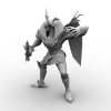 怪物战士-角色人体-角色-VR/AR模型-3D城