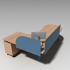 大型办工桌-家居-桌椅-VR/AR模型-3D城