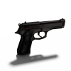 Baretta Hand Gun-VR/AR模型-3D城