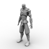 忍者-角色人体-男人-VR/AR模型-3D城