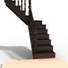 欧式实木楼梯-建筑-其它-VR/AR模型-3D城