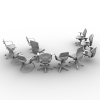 办公室chairs-家居-桌椅-VR/AR模型-3D城