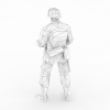 部队军人-角色人体-男人-VR/AR模型-3D城