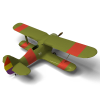 二战俄制战斗机Polikarpov I 15-飞机-军事飞机-VR/AR模型-3D城