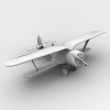 二战俄制战斗机Polikarpov I 15-飞机-军事飞机-VR/AR模型-3D城