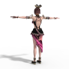 真三貂蝉套衣服-角色人体-角色-VR/AR模型-3D城
