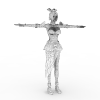 真三貂蝉套衣服-角色人体-角色-VR/AR模型-3D城