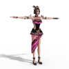 真三貂蝉套衣服-角色人体-角色-VR/AR模型-3D城