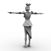 真三貂蝉套衣服-角色人体-角色-VR/AR模型-3D城